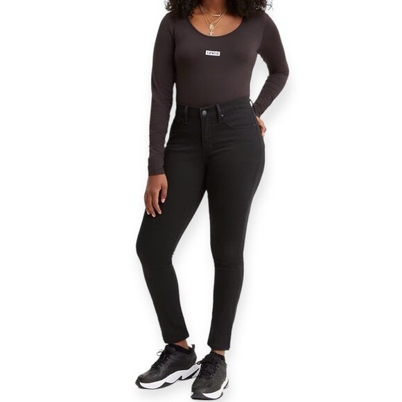 Levi’s 311 Shaping Skinny Soft Black Denim Jeans - Picture 1 of 9